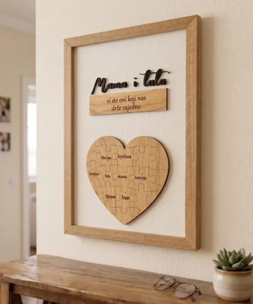 Personalizirani okvir za zlatni pir i 50 godina braka